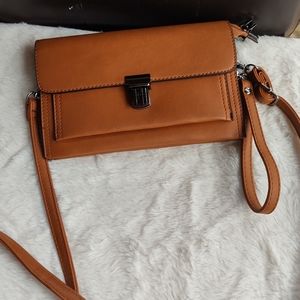Brown crossbody Wallet